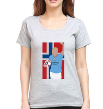 Load image into Gallery viewer, Erling Haaland T-Shirt for Women-Grey Melange-Ektarfa.online
