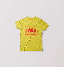 Load image into Gallery viewer, New World Order (NWO) WWE Kids T-Shirt for Boy/Girl-Mustard Yellow-Ektarfa.online
