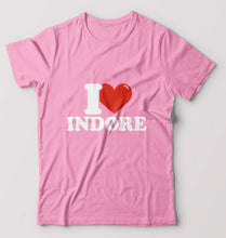 Load image into Gallery viewer, I Love Indore T-Shirt for Men-S(38 Inches)-Light Baby Pink-Ektarfa.online
