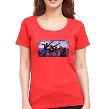 Load image into Gallery viewer, Spiderman Superhero T-Shirt for Women-Red-Ektarfa.online
