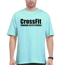 Load image into Gallery viewer, CrossFit Oversized T-Shirt for Men-Mint-Ektarfa.online
