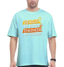 Load image into Gallery viewer, Genius Engineer Oversized T-Shirt for Men-Mint-Ektarfa.online
