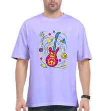 Load image into Gallery viewer, Psychedelic Music Oversized T-Shirt for Men-Lavender-Ektarfa.online
