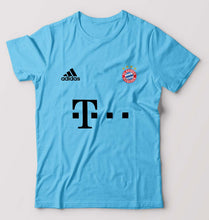 Load image into Gallery viewer, FC Bayern Munich 2021-22 T-Shirt for Men-Light Blue-Ektarfa.online
