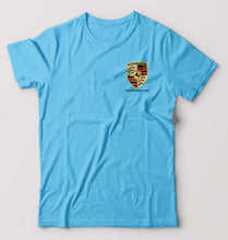 Load image into Gallery viewer, Porsche Pocket Logo T-Shirt for Men-Light Blue-Ektarfa.online
