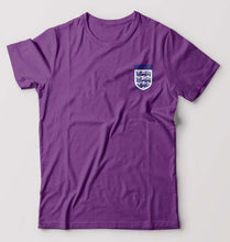 Load image into Gallery viewer, England Football T-Shirt for Men-S(38 Inches)-Purple-Ektarfa.online
