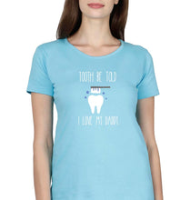 Load image into Gallery viewer, Love Daddy T-Shirt for Women-SkyBlue-Ektarfa.online
