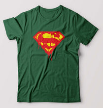 Load image into Gallery viewer, Superman T-Shirt for Men-Bottle Green-Ektarfa.online
