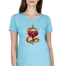 Load image into Gallery viewer, Shawn Michaels (WWE) T-Shirt for Women-Light Blue-Ektarfa.online
