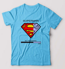 Load image into Gallery viewer, Superman Gym T-Shirt for Men-Light Blue-Ektarfa.online
