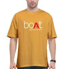 Load image into Gallery viewer, Boat Oversized T-Shirt for Men-Golden Yellow-Ektarfa.online
