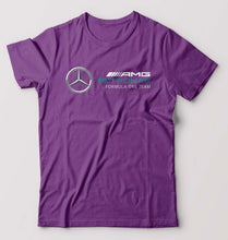 Load image into Gallery viewer, Mercedes AMG Petronas F1 T-Shirt for Men-S(38 Inches)-Purple-Ektarfa.online
