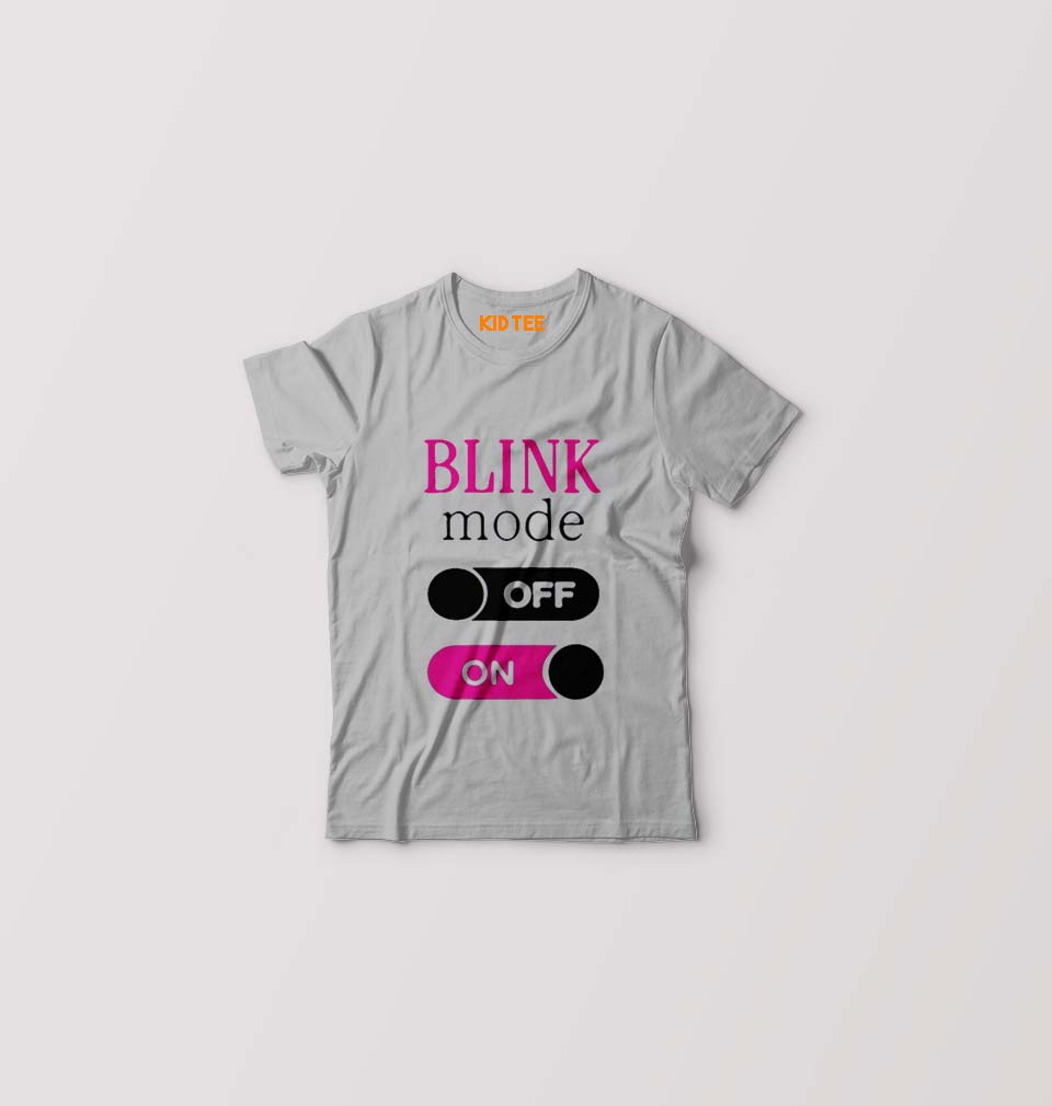 BLACKPINK Kids T-Shirt for Boy/Girl-Grey-Ektarfa.online
