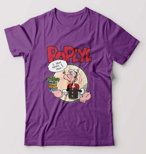 Popeye T-Shirt for Men-Purple-Ektarfa.online
