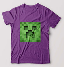 Load image into Gallery viewer, Minecraft T-Shirt for Men-Purple-Ektarfa.online
