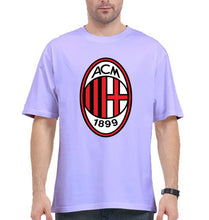 Load image into Gallery viewer, A.C. Milan Oversized T-Shirt for Men-Lavender-Ektarfa.online
