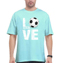 Load image into Gallery viewer, Love Football DNA Oversized T-Shirt for Men-Mint-Ektarfa.online
