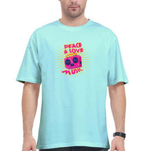 Load image into Gallery viewer, Psychedelic Music Peace Love Oversized T-Shirt for Men-Mint-Ektarfa.online
