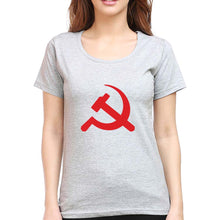 Load image into Gallery viewer, Communist party T-Shirt for Women-Grey Melange-Ektarfa.online
