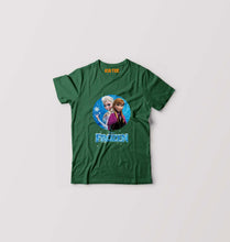 Load image into Gallery viewer, Frozen Elsa Kids T-Shirt for Boy/Girl-Dark Green-Ektarfa.online
