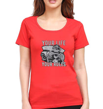 Load image into Gallery viewer, Skull T-Shirt for Women-Red-Ektarfa.online
