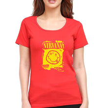 Load image into Gallery viewer, Nirvana T-Shirt for Women-Red-Ektarfa.online
