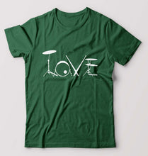 Load image into Gallery viewer, Love Drum T-Shirt for Men-Bottle Green-Ektarfa.online
