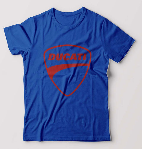 Ducati T-Shirt for Men-Royal blue-Ektarfa.online