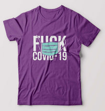Load image into Gallery viewer, Fuck Covid T-Shirt for Men-Purple-Ektarfa.online

