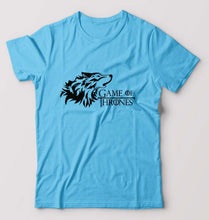 Load image into Gallery viewer, GOT Game Of Thrones Winter Coming T-Shirt for Men-Light Blue-Ektarfa.online
