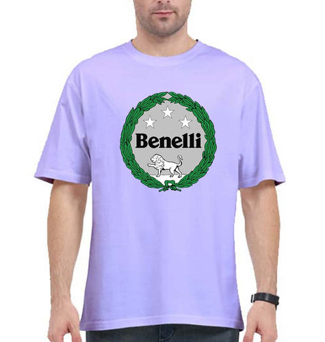 Benelli Oversized T-Shirt for Men-Lavender-Ektarfa.online