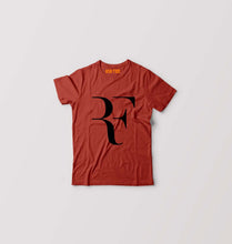 Load image into Gallery viewer, Roger Federer(RF) Kids T-Shirt for Boy/Girl-Brick Red-Ektarfa.online

