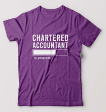 Load image into Gallery viewer, Chartered Accountants(CA) In Progress T-Shirt for Men-Purple-Ektarfa.online
