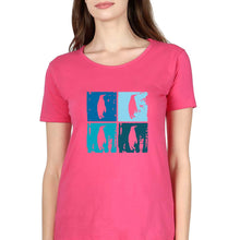 Load image into Gallery viewer, Penguins T-Shirt for Women-Pink-Ektarfa.online
