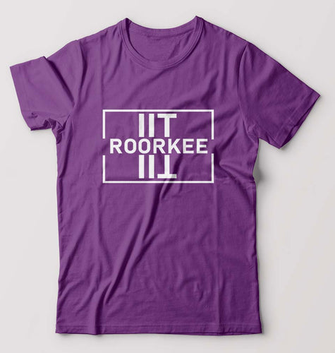 IIT Roorkee T-Shirt for Men-S(38 Inches)-Purple-Ektarfa.online