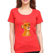 Load image into Gallery viewer, Lion King Simba T-Shirt for Women-Red-Ektarfa.online

