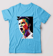 Load image into Gallery viewer, Cristiano Ronaldo CR7 T-Shirt for Men-Light Blue-Ektarfa.online
