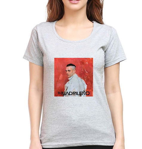 El Madrileño T-Shirt for Women-Grey Melange-Ektarfa.online