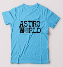 Load image into Gallery viewer, Astroworld Travis Scott T-Shirt for Men-S(38 Inches)-Light Blue-Ektarfa.online
