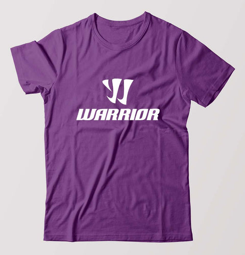 Warrior Sports T-Shirt for Men-S(38 Inches)-Purple-Ektarfa.online