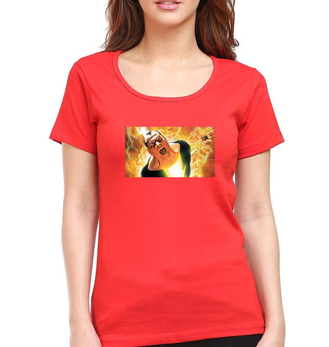 Black Adam T-Shirt for Women-Red-Ektarfa.online