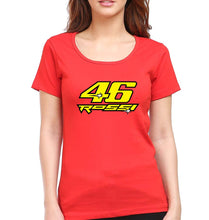Load image into Gallery viewer, Valentino Rossi(VR 46) T-Shirt for Women-Red-Ektarfa.online
