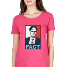 Load image into Gallery viewer, Dwight Schrute Fact T-Shirt for Women-Pink-Ektarfa.online
