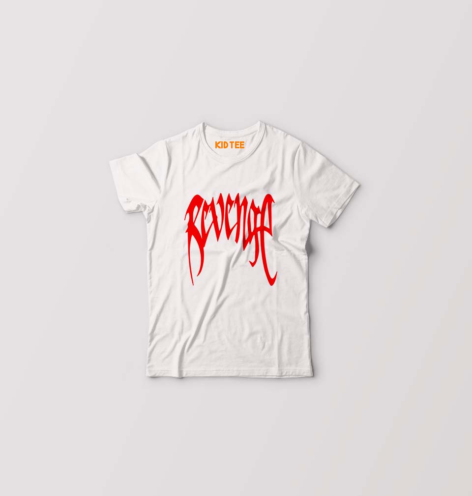 XXXtentacion Revenge Kids T-Shirt for Boy/Girl-White-Ektarfa.online