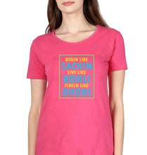 Load image into Gallery viewer, CRICKET Sachin Kohli Dhoni T-Shirt for Women-Pink-Ektarfa.online
