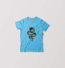 Load image into Gallery viewer, Snake Kids T-Shirt for Boy/Girl-Sky Blue-Ektarfa.online
