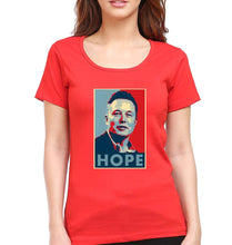 Load image into Gallery viewer, Elon Musk Hope T-Shirt for Women-Red-Ektarfa.online
