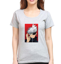 Load image into Gallery viewer, Sukuna Anime T-Shirt for Women-Grey Melange-Ektarfa.online
