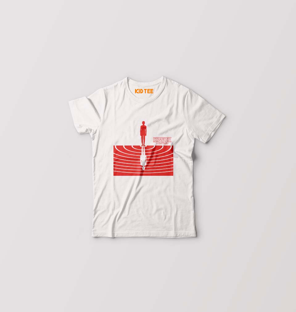 Stranger Things Kids T-Shirt for Boy/Girl-White-Ektarfa.online