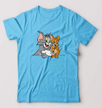 Load image into Gallery viewer, Tom and Jerry T-Shirt for Men-Light Blue-Ektarfa.online
